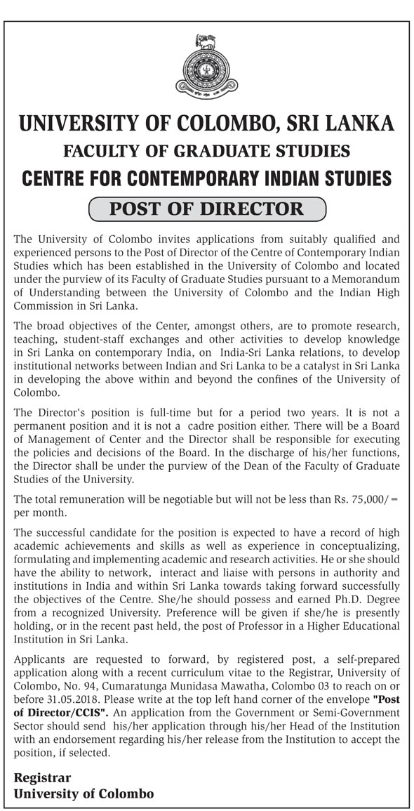 Director - University of Colombo